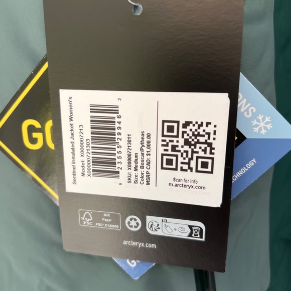 NWT Arcteryx women’s sentinel insulated jacket - Picture 2 of 9